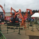 日立建機日本（株）茨城支店日立営業所にて開催された「ZAXIS-5Bシリーズ発表試乗会」にツカミーノシリーズ＆ガラバスタシリーズ他出典いたしました。