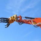 日立建機日本（株）茨城支店日立営業所にて開催された「ZAXIS-5Bシリーズ発表試乗会」にツカミーノシリーズ＆ガラバスタシリーズ他出典いたしました。