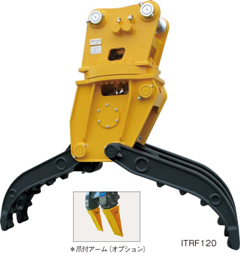 油圧式首振り機能搭載全旋回式ITRF